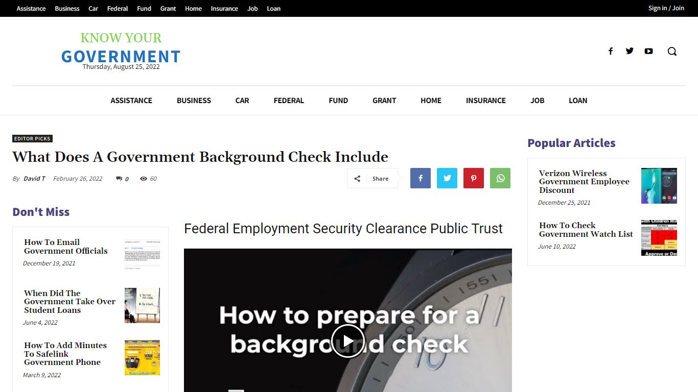 What Does A Government Background Check Include